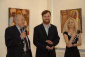 Вице-президент Российской Академии Художеств Таир Салахов открывает персональную выставку Ильи Комова в галерее